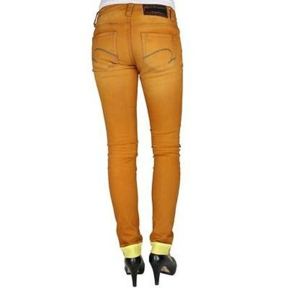 ONE GREEN ELEPHANT Kosai Second Skin JEANS Mustard YELLOW Denim ( 2 ) - Picture 1 of 1